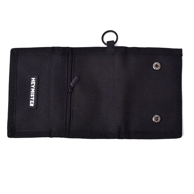 Fashion Youth Trifold Wallets Oxford Cloth Students Sling Neck Bag Short-Style Wallets Hasp Coin Purse Card Holder Case