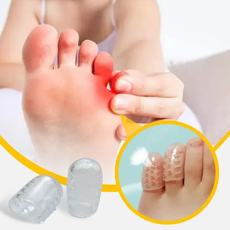 

Silicone toe protector Soft Breathable Toe Tube Corns Blisters Protector Gel Little Toe Protector Toe Separators Foot Care Tool