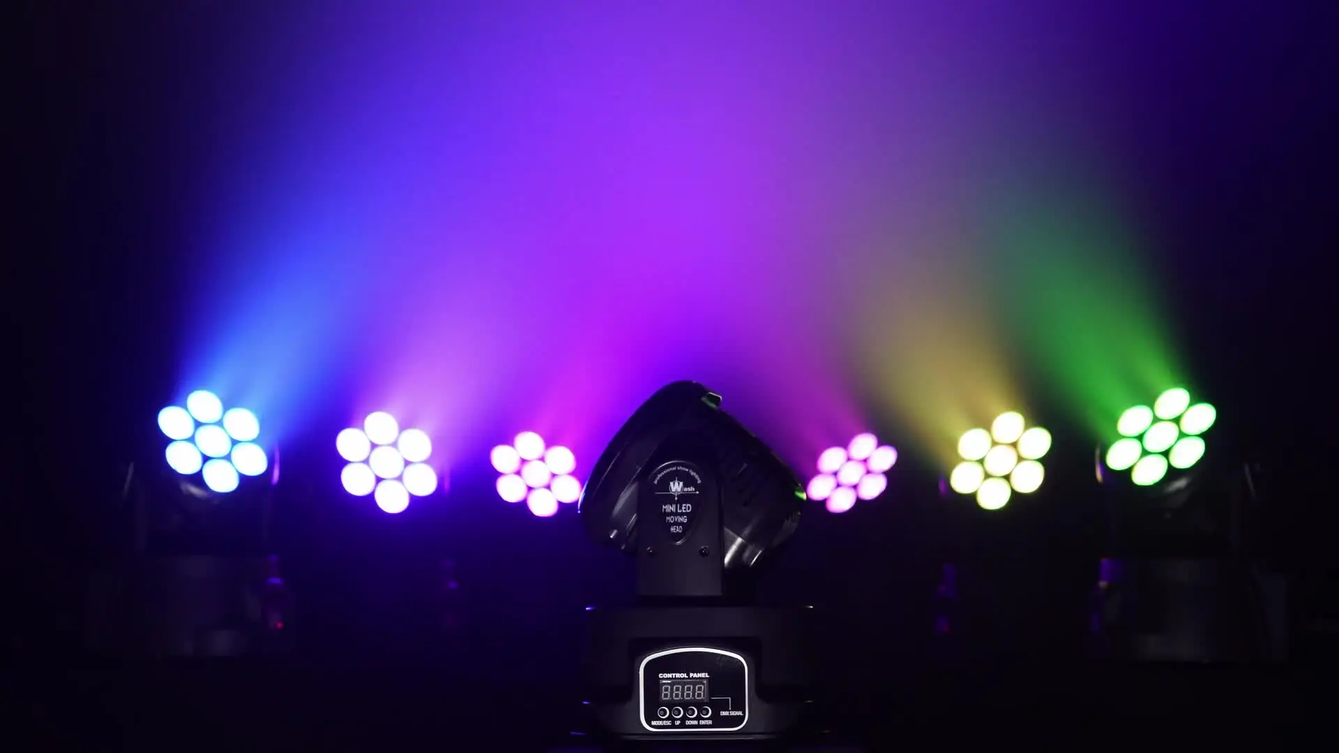 LeLeght 7x15W LED Moving Head Light 4 IN 1 RGBW DMX512