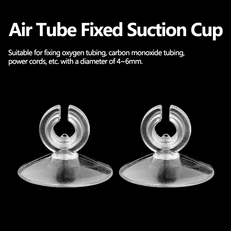 10-30pcs Aquarium Suction Cup Air Tube Holder Sucker for Fish Tank Pump Oxygen Air Tube Fixing Clip 4/6mm Aquarium Clip Holders