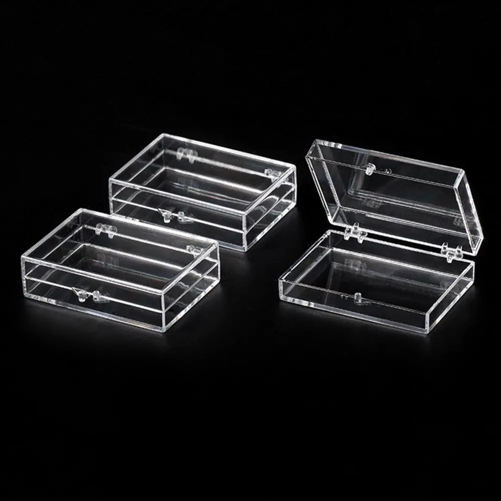 Acrylic Transparent Box Lid Jewelry Candy Storage Box Badge Commemorative Coin Storage Box Personal Postcard Box Home Accessory 5