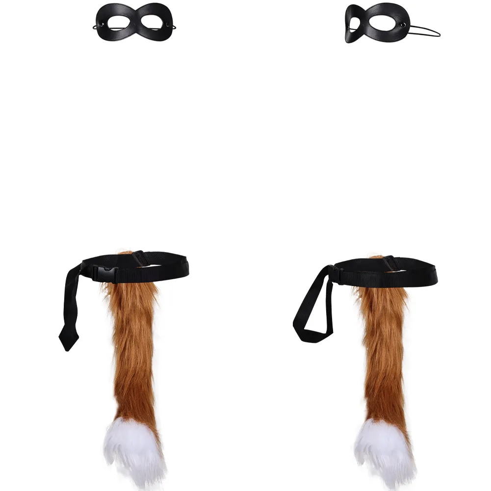 

Детские Косплей-маскарадные ботинки с хвостом и Eyemask на Хэллоуин