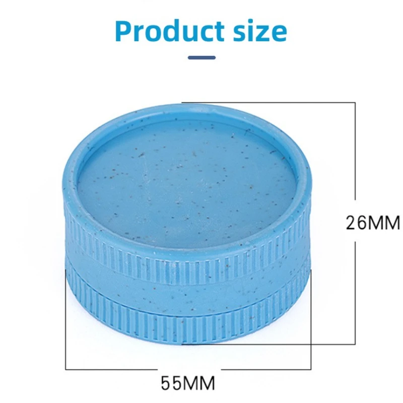 JUSES' S 24Pcs/Lot Grass Smoke Grinders for Smoking Pipe Accessories Degradable Environmental Protection Herbal Tobacco Crusher 2