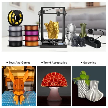 SUNLU-filamento de seda PLA 3D para impresora 3D, Material de impresión suave, textura de seda, respetuoso con el medio ambiente, 1,75mm, 1kg 6