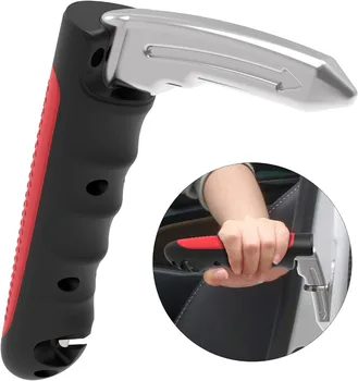 Maniglia di assistenza alla porta dell'auto Maniglie di supporto per veicoli multifunzione 2 in 1 Interruttore per finestre Maniglia per auto automobilistica portatile