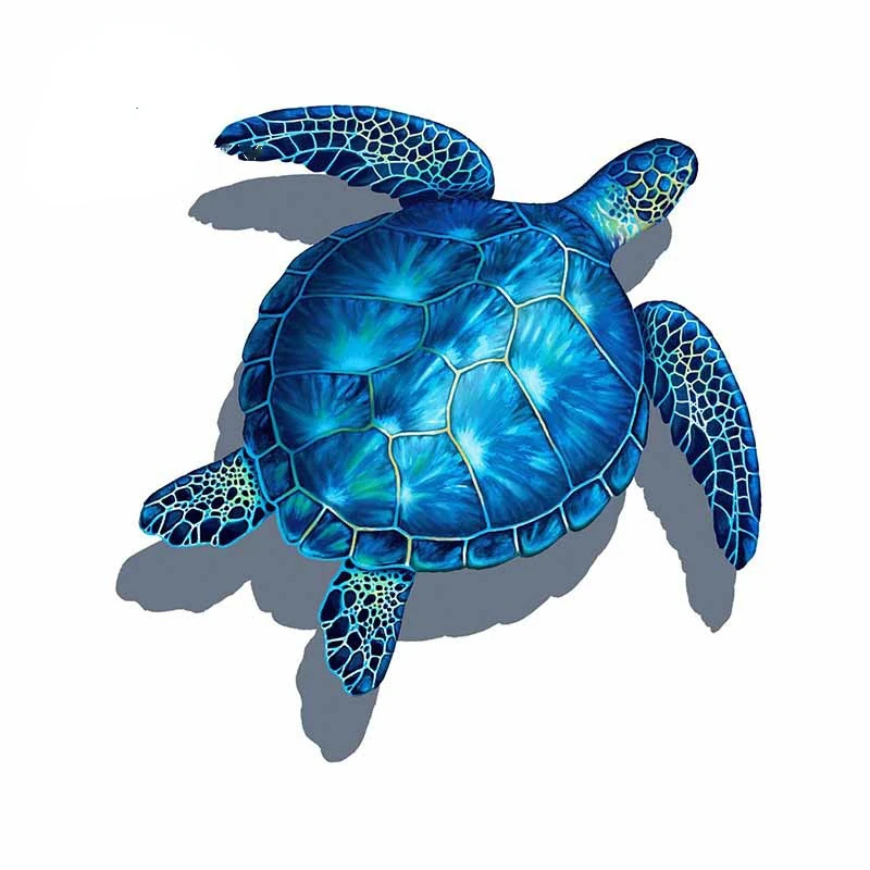 

Sea Turtle Anime Car Stickers Scratch-Proof Decal Vinyl Material Waterproof Sunscreen Suitable for VAN RV Decoration Kk13*13cm