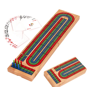 Classic Wooden Cribbage Board 1