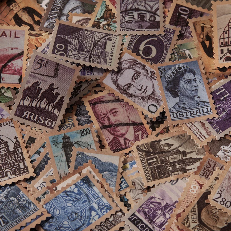Tanio 50 sztuk słynnej postaci Vintage znaczki naklejki