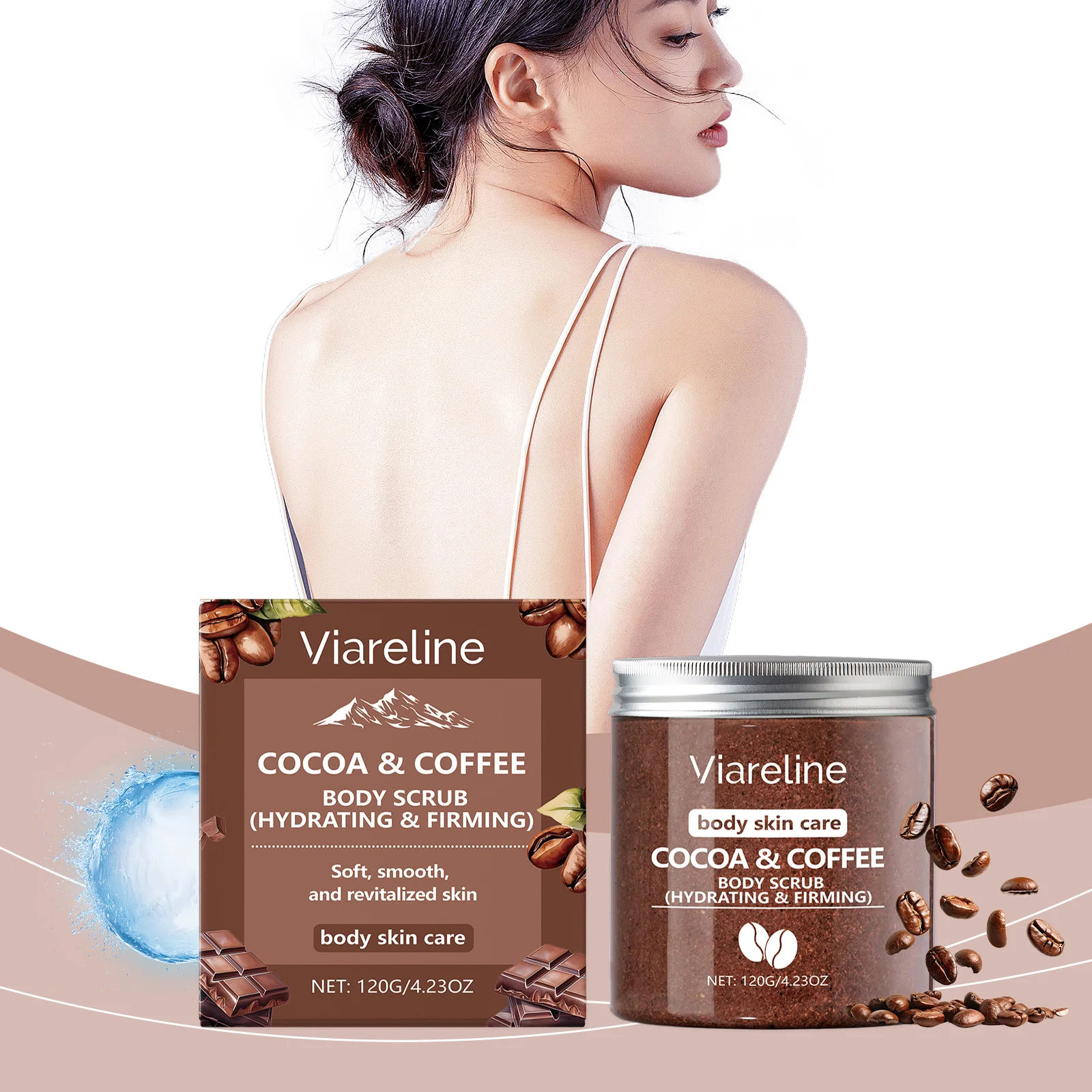 Exfoliating Sea Salt Body Scrub Deep Cleansing Remove Melanin Whiten Skin Shrink Pore Smooth Soft Nourish Coconut Coffee Scrub