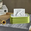 Silica Gel Paper Towel Box Folding Lifting Paper Drawer Household Living Room Desktop Tea Table Simple Creative Napkin Paper Box 2