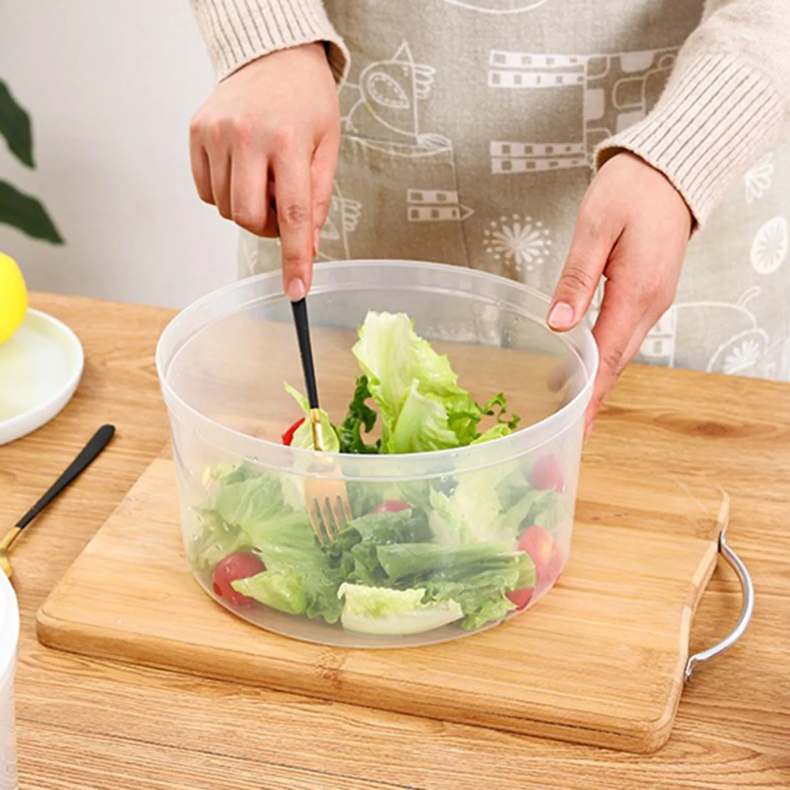 Lettuce Greens Washer Dryer Easy One-Hand Pump Operation Dryer for Herbs Lettuce Arugula Spinach salad spinner
