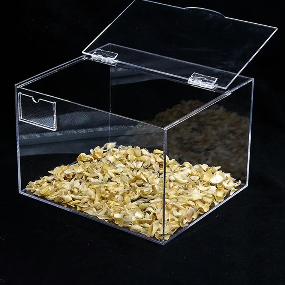 2Pcs Transparent Plastic Folding Hinge Foldable Clear Acrylic Door Hinges 270 Degree Cabinet Door Furniture Hardware