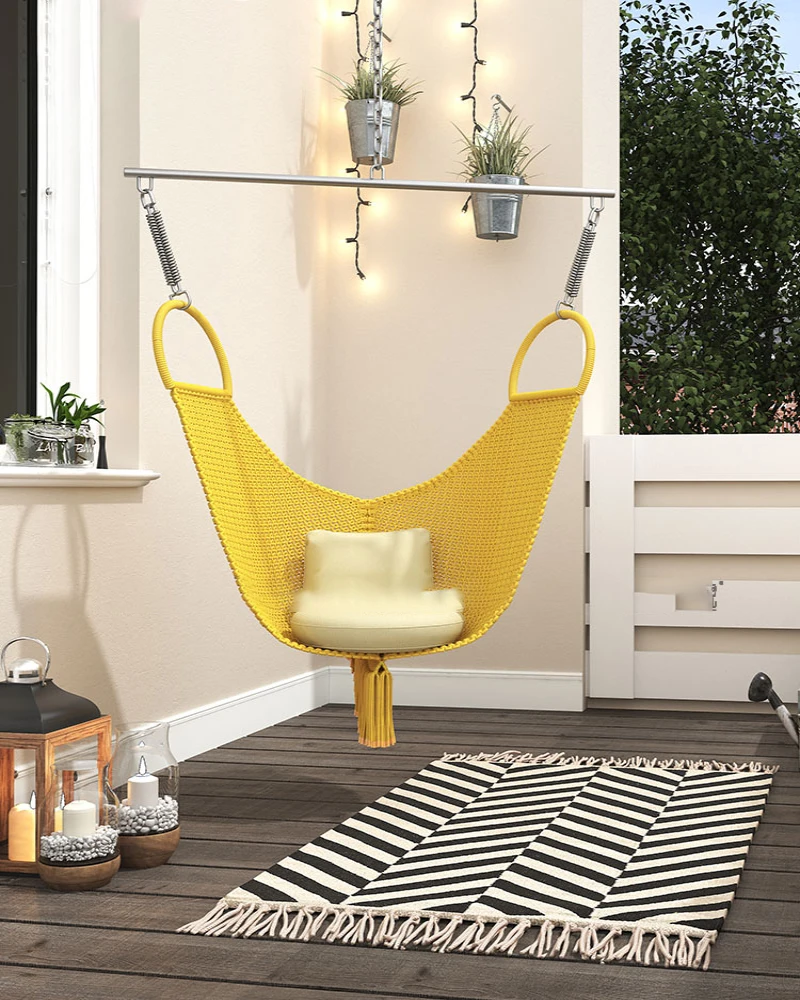 Hanging chair, swing, outdoor rocking chair, courtyard home, Nordic swing  chair, balcony, hanging basket, light luxury furniture