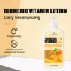 150ml Turmeric Body Lotion Reduce Fine Lines and Wrinkles Moisturizing Daily Exfoliating VC and Aloe Vera Body Cream 3