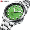 CURREN 8451 Simple Men's Quartz Watch Stainless Steel Strap Fashion Calendar Business Luminous Waterproof Man Casual Wristwatch 1