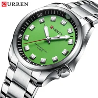CURREN 8451 Simple Men's Quartz Watch Stainless Steel Strap Fashion Calendar Business Luminous Waterproof Man Casual Wristwatch 1
