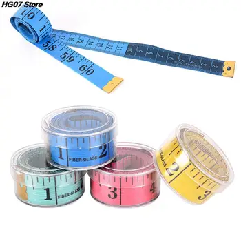 Random Color 150cm/60" Body Measuring Ruler Sewing Tailor Tape Measure Soft Flat Sewing Ruler Meter Sewing Measuring Tape
