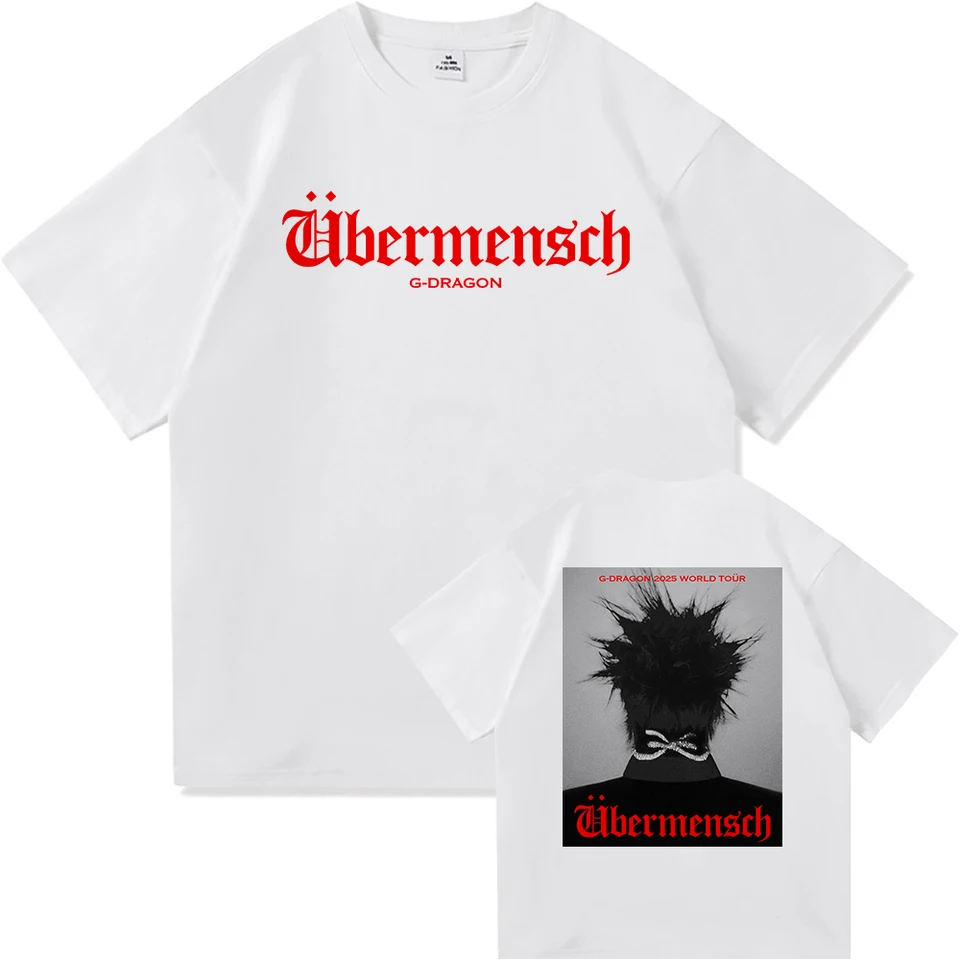 G-Dragon Übermensch World Tour 2025 T Shirt mężczyźni/kobiety