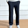 2024 Spring/Summer Hot Selling Men's Fashionable Casual Solid Color Pants Loose Tight Cord Straight Pants 6