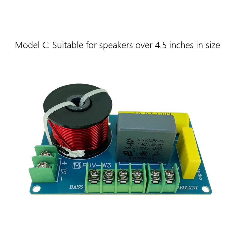 YLY-2088 Divisore Di Frequenza 2 Vie Regolabile 400W – Crossover Per Altoparlanti Con Ponticelli Per Toni Alti E Bassi (4-16 Ohm)