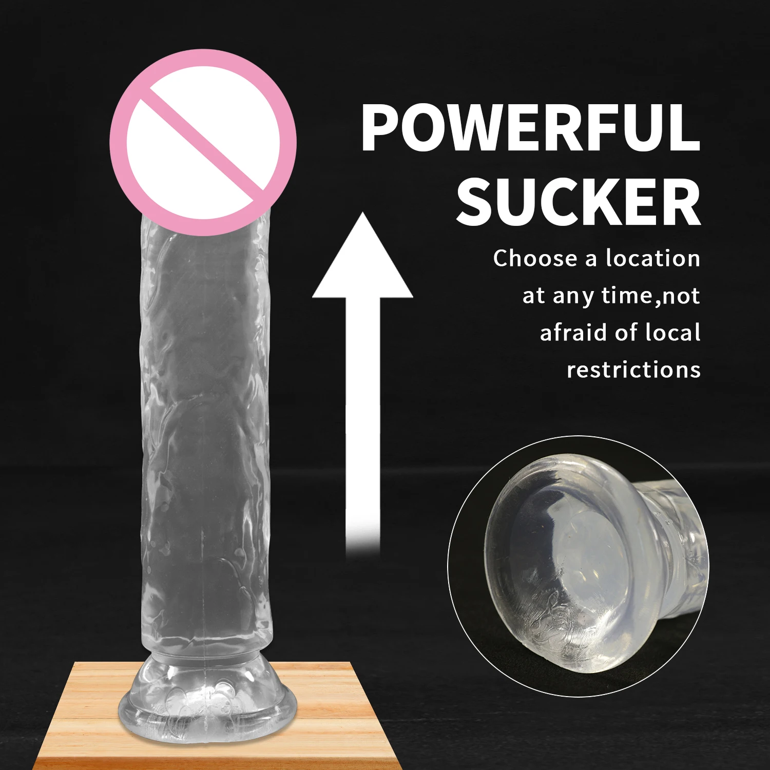 TPE Transparent Soft Jelly Dildo Realistic Dildo Suction Cup Base Clitoral Plug Sex Toys 7 Sizes For Men and Women Vaginal Anal