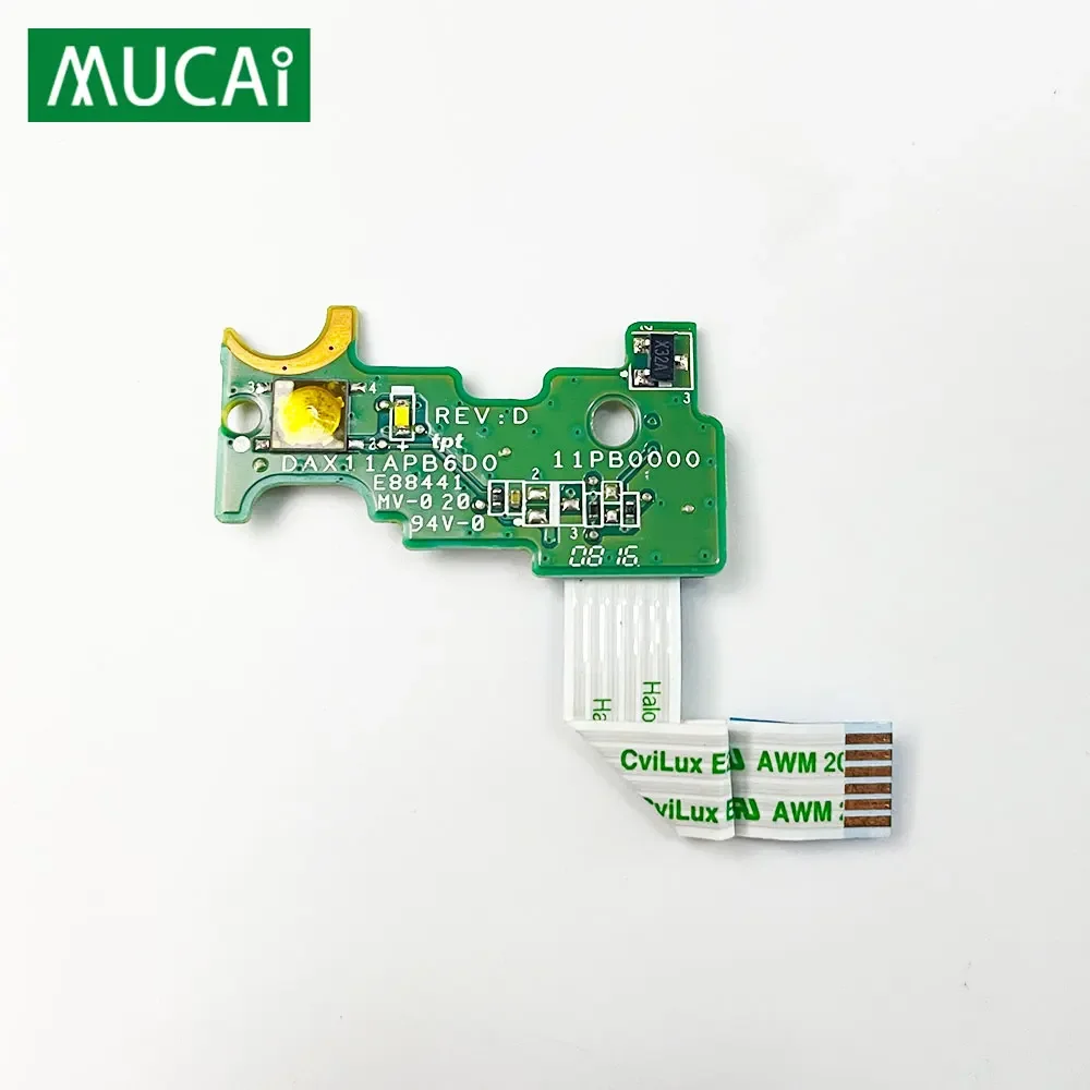 

Для HP Pavilion 14-AB 14-AB166US 14-AB099 плата кнопки питания для ноутбука с кабелем DAX11APB6D0 806749-001, ремонтные аксессуары