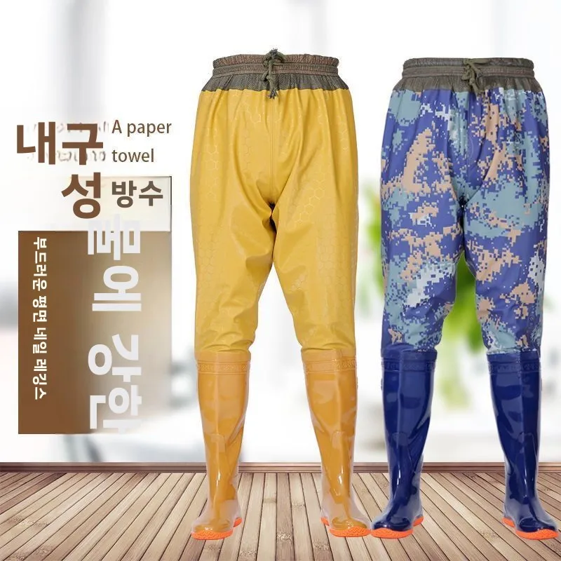 초경량 내마모성 방수 소프트 플랫 바닥 웨이딩 팬츠 낚시 장비 유니섹스 레인 팬츠 피쉬 포크 웨이딩 팬츠