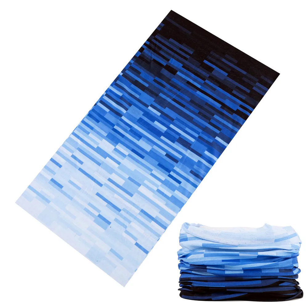 Gradient Color Cycling Bandana Sports Headband For Women Men Sun Protection Face Mask Neck Scarf Balaclava Female Male s gradient scarf cotton head wrap pirate hat bandana