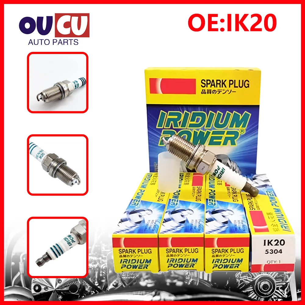 Spark Plug 4PCS/lot IK20-5304 Iridium Spark Plug For Audi Honda Toyota Nissan Mazda Volvo Volkswagen BMW Peugeot Mitsubishi IK20 5304