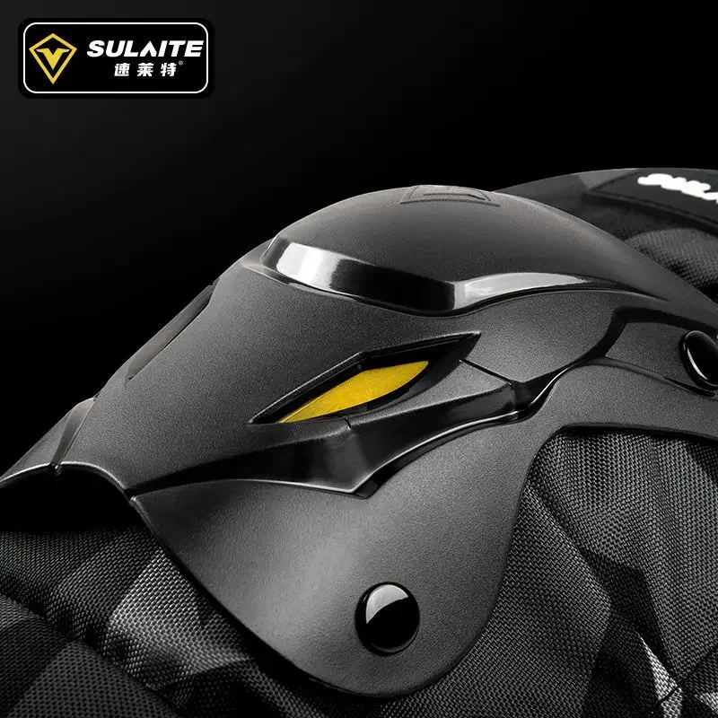 1 Pair Motorcycle Knee Shin Guard Pads Adjustable Knee Cap Pads Protector Armor for Motocross Racing Mountain Biking
