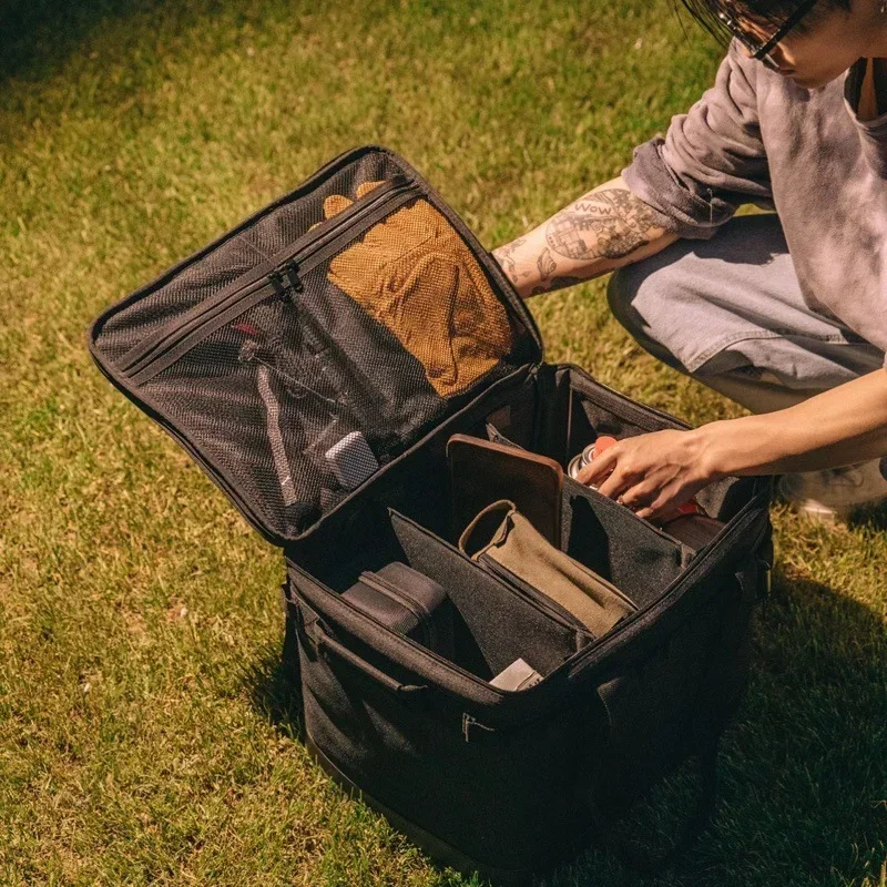 Outdoor Camping Meal Bag, Large Storage Lamp Tableware Bag, Camping Tool, Picnic Camp Travel Bag