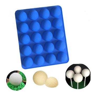 3D Golf Ball Silicone Mold Round Hot Chocolate Bombs Cake Pop Candy Ice Cube Tray Baking Decoration Tools Cupcake Topper Kitchen