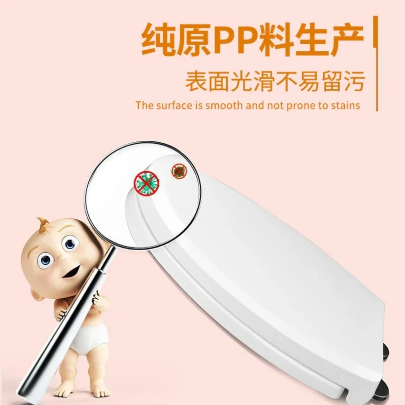 Toilet Lid WC Toilet Seat for Both Adults and Children U/O/V-shaped Quick-release Universal Lid Bathroom Accessories