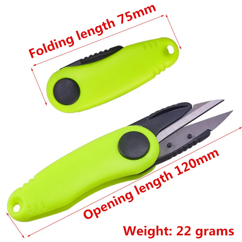 Fishing Scissors Portable Folding Fishing Line Cut Clipper Thread Cutters Stainless Steel Tackle