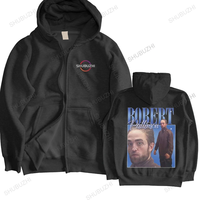 

Funny Robert Pattinson Standing Meme hoodies Men Pre-shrunk Cotton hoodie Tops Rob autumn warm coat Fashion hoody Merch