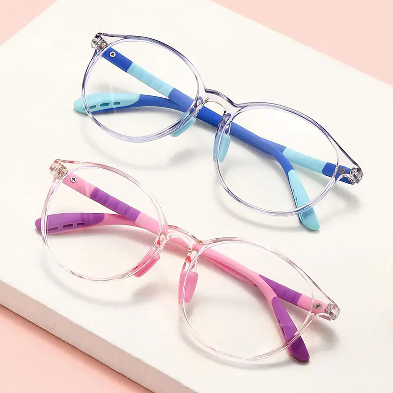 2022 Blue Light Kids Glasses Frame Custom Silicone Tr Children