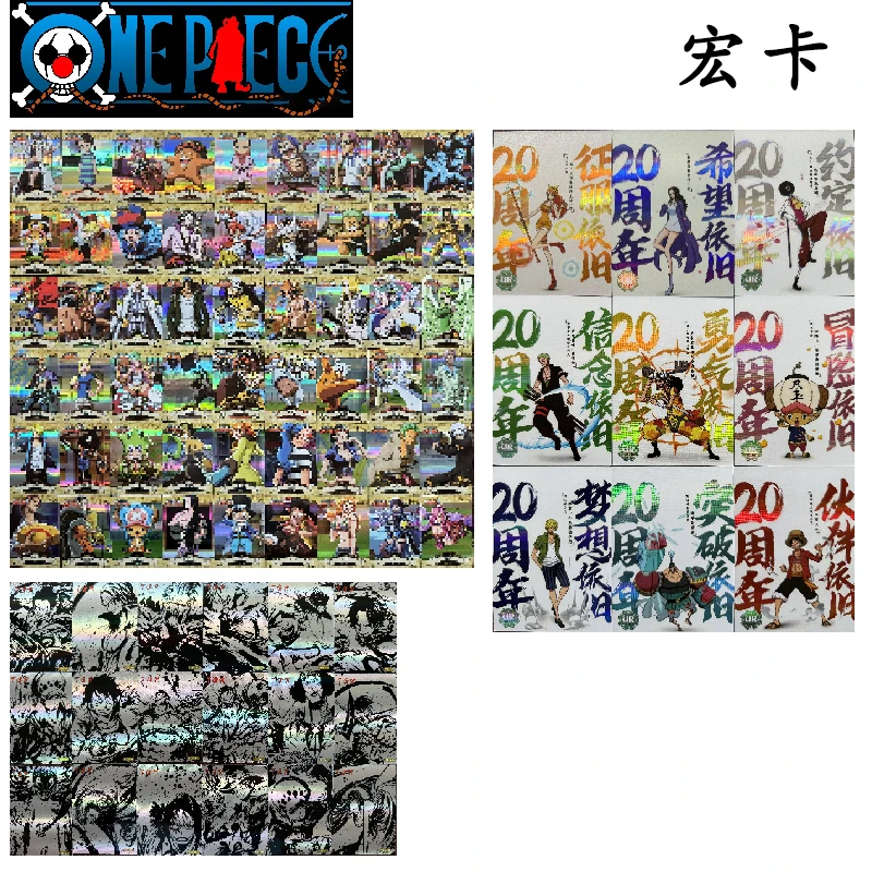 Hongka One Piece Ssr-Tgr-Ur Series Personaggi Anime Momonga Kuzan Buggy Shanks Monkey D-Rufy Collection Card Regalo Di Compleanno