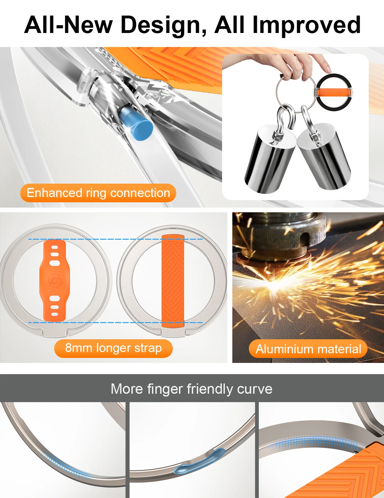 Magsafe 전화 홀더 iPhone 13 14 15에 적합한 EWA 강력한 자기 전화 홀더 306 °   오리엔테이션 휴대폰 홀더