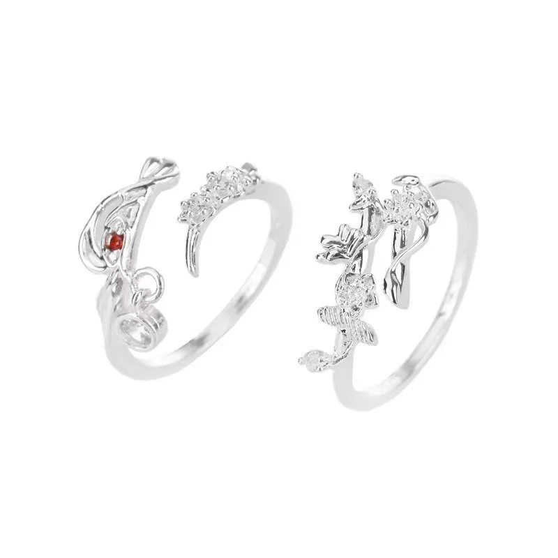 Anime Tian Guan Ci Fu Ring Heaven Official's Blessing Hua Cheng Xie Lian Adjustable Unisex Couple Rings Jewelry Accessories Gift
