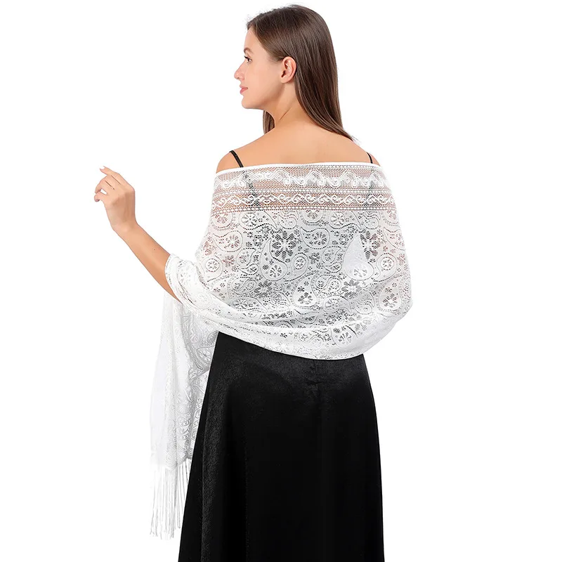 Silver silk wool sequins wrap, hand embroidered sequins shawl, evening wear  shawl, all season formal wrap.