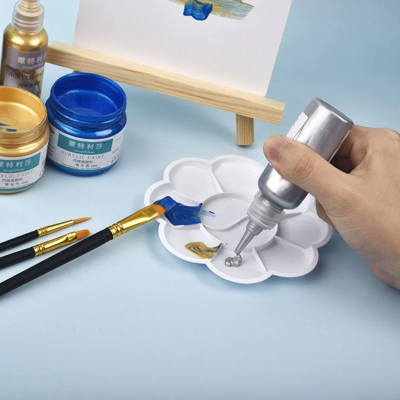 금속 아크릴 페인트 송진 안료, 금 실버 구리, 에폭시 송진 쥬얼리 제작, 수제 DIY 착색 안료, 60ml