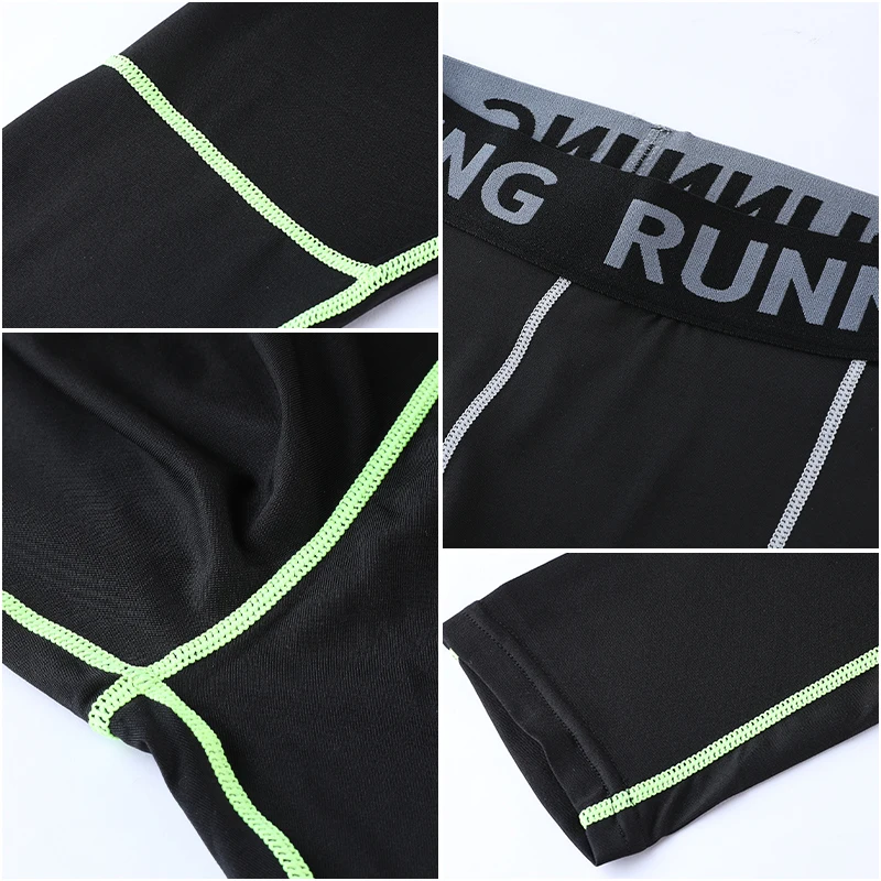 Mens Compression Pants Quick Dry Sportswear Running Tights Men Legging Fitness Training Jogging Pants Sport Gym Leggings 228