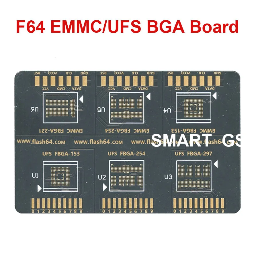 F64 박스 isp emmc ufs bga 보드 EMMC BGA 153 UFS BGA 254 어댑터 F64 BOX 키 카드 BGA 보드