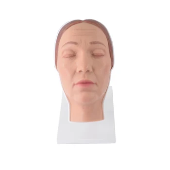Modello di manichino per iniezione facciale Testa di manichino per iniezione dermica Modello femminile