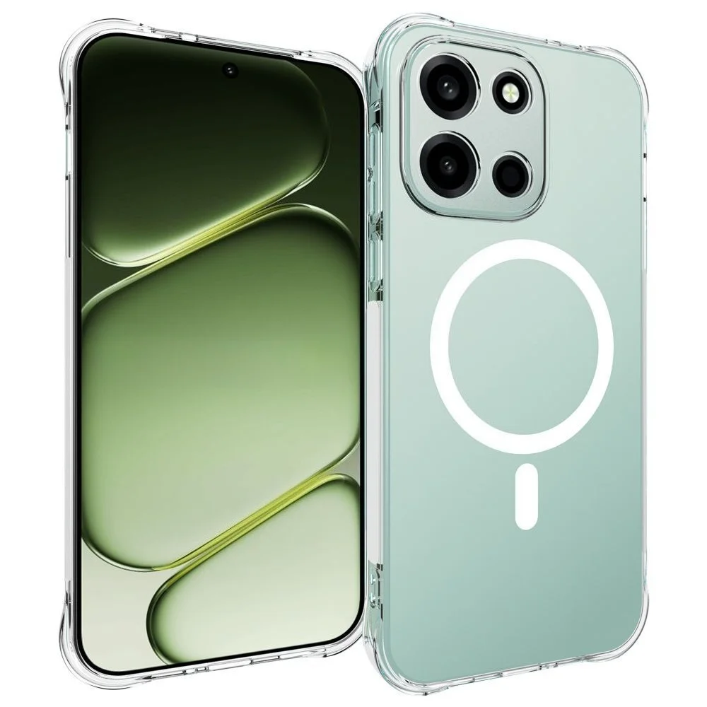 Magnetic Transparent Soft Silicone Phone Case Cover