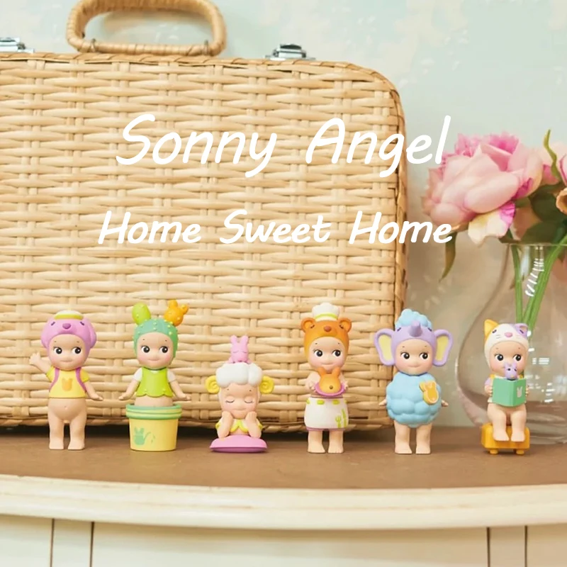 

Новинка 2024, домашняя Милая Детская кукла Sonny Angel Home, мини-кукла с сюрпризом, день с роботом, экшн-фигурка, мистическая коробка, Подарочная игрушка