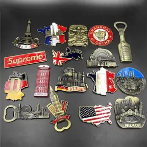 Metal 3D Magnetic Refrigerator Sticker Jesus Berlin Castle Brazil Jesus Fridge Magnet Souvenir Kitchen Magnet Sticker Home Decor