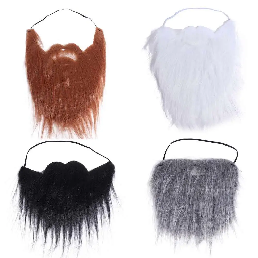

Halloween Realistic Fake Beard Funny Artificia Halloween Fake Mustache Savage Durable Costume Christmas Party