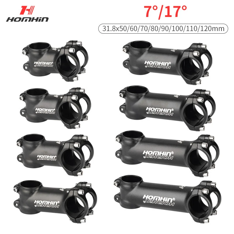 Homhin MTB 自転車ハンドルバーステム 7 度 17 度アルミ Mtb
