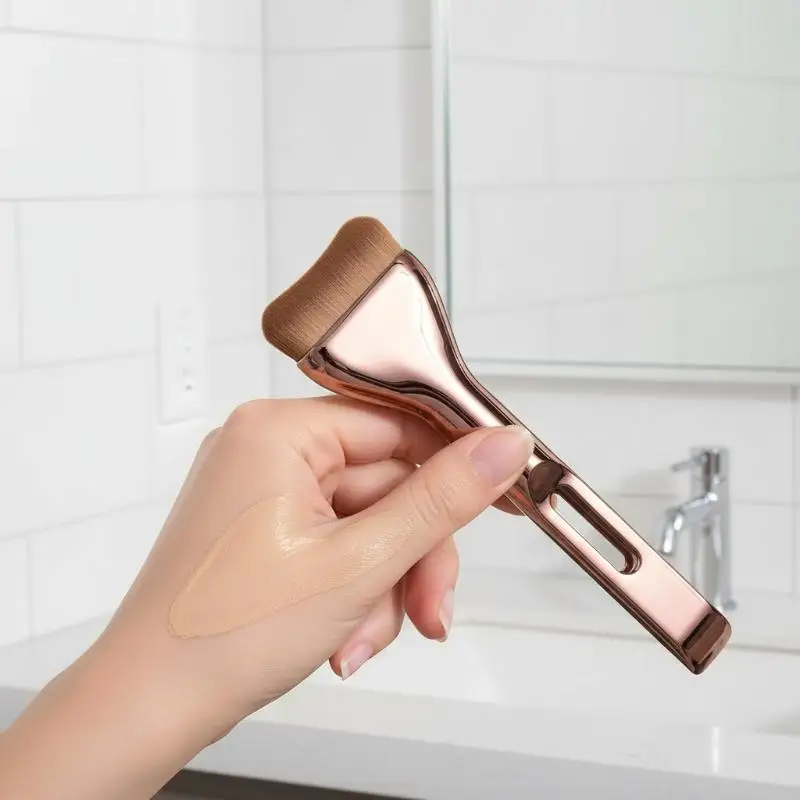 Set di Pennelli per Trucco Viso a Doppia Testa, Pennello per Fondotinta in Fibra Morbida, Pennello Correttore, Strumenti di Bellezza Adatti ai Principianti - immagine 2